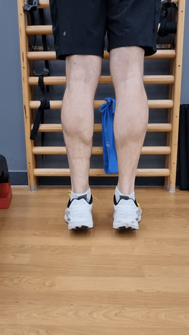 Heel raise at 8 months post Achilles repair